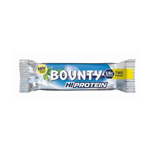 BOUNTY Bounty Hi Protein Bar (12 x 52g), High Protein Energy Snack with Milk Chocolate and Coconut, 18g Protein
