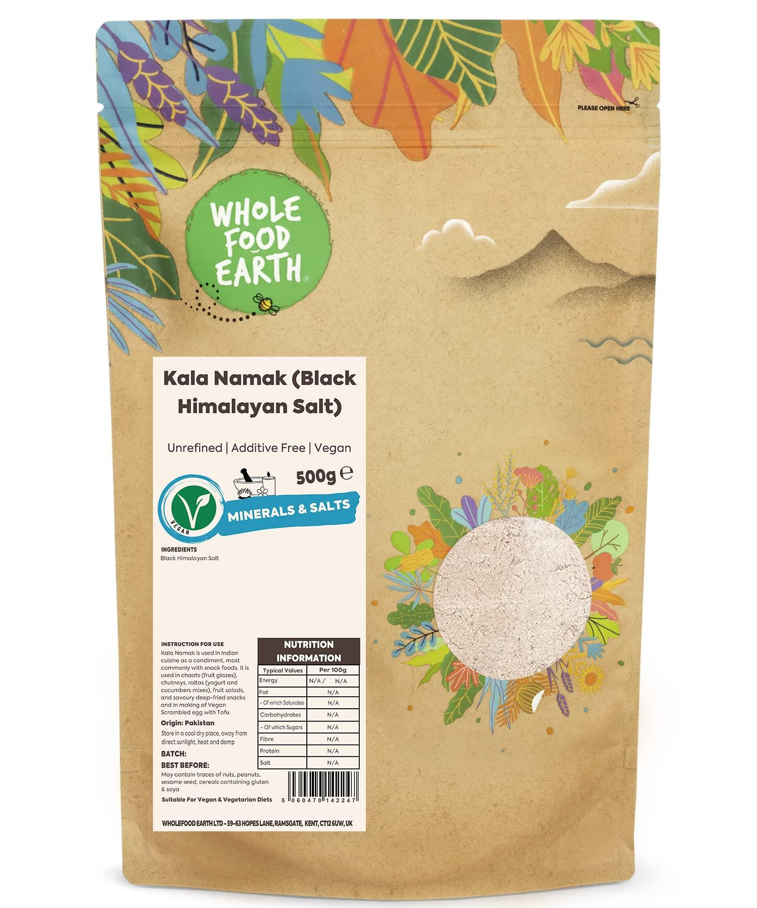 Wholefood Earth Wholefood Earth - Fine Kala Namak Himalayan Black Salt 500 g