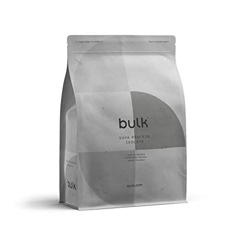 Bulk Bulk Soya Protein Isolate Powder, Vegan Protein Shake, Chocolate, 2.5 kg, 83 Servings, Packaging May Vary