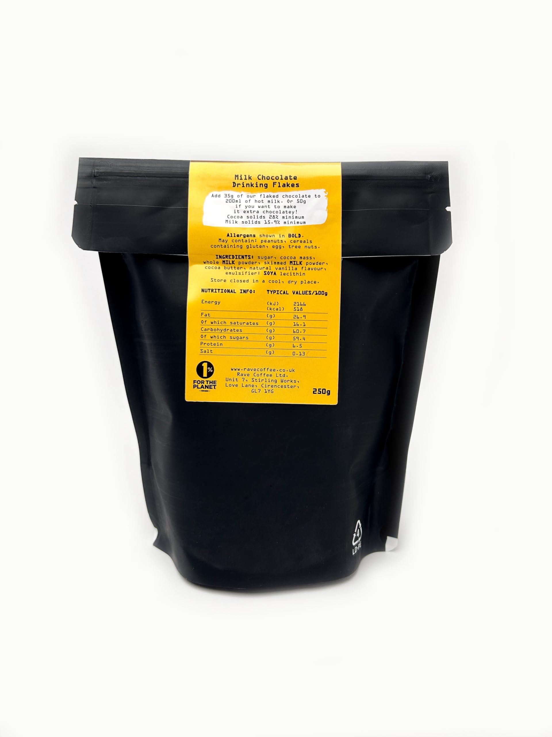 Rave Coffee Rave Coffee Drinking Chocolate Flakes (Milk)