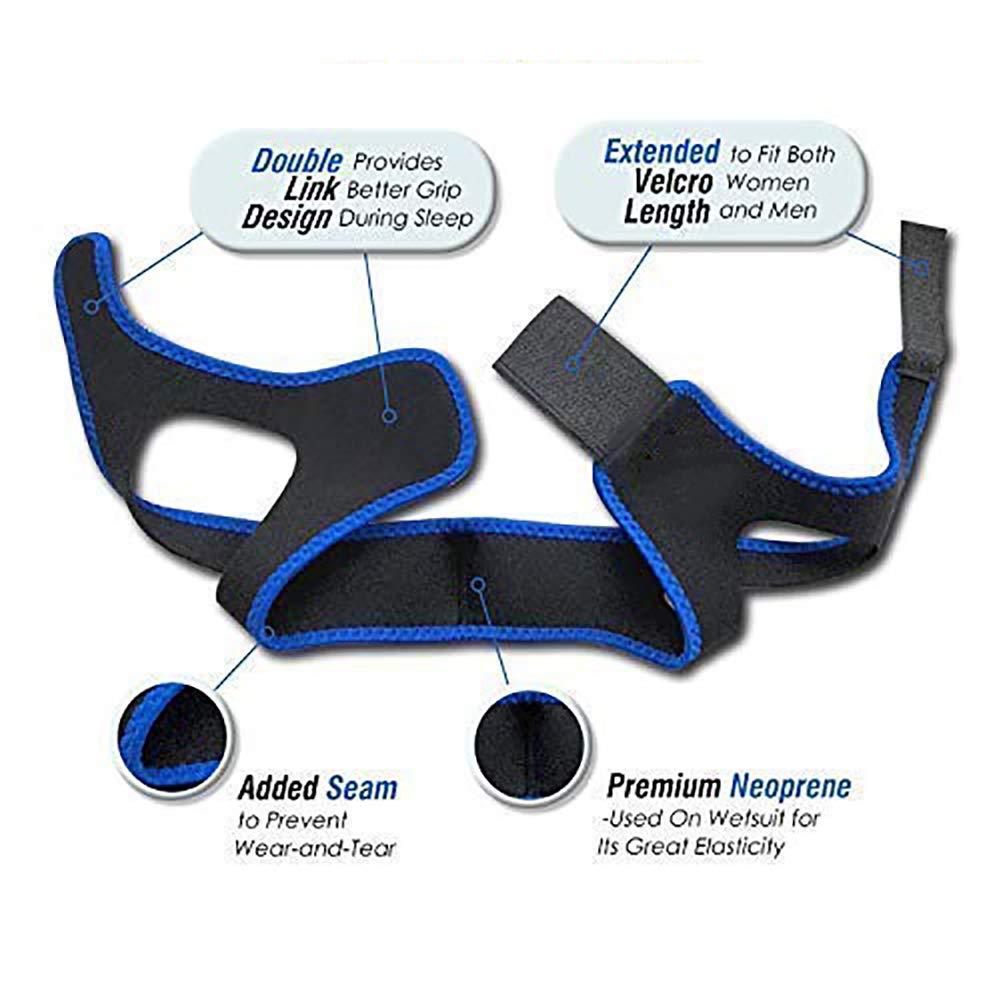 BETTER ANGEL LE Anti Snore Snoring Chin Strap Devices for Men Women Kids, Anti My Snoring Snore Solution, Resmed Cpap Supplies Chin Straps, Cpap Chin Strap XL Pads Respironics, Anti Snoring Snore Chin Strap Large