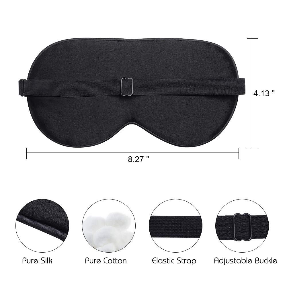 TTKLYN Allwaii Silk Sleeping Eye Mask (Black)