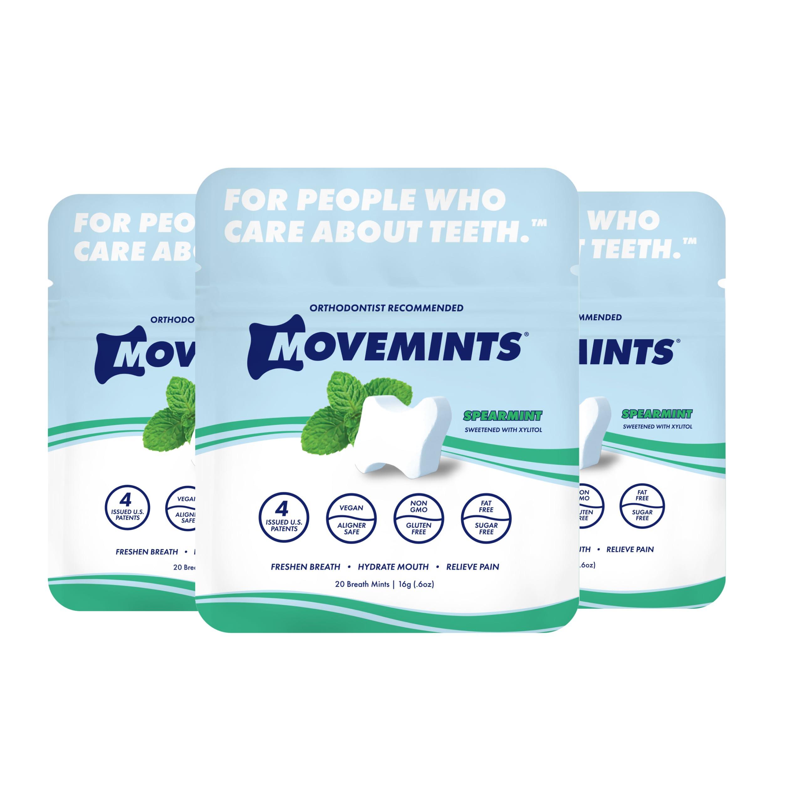 MOVEMINTS Movemints Clear Aligner Mints, Pack of 3