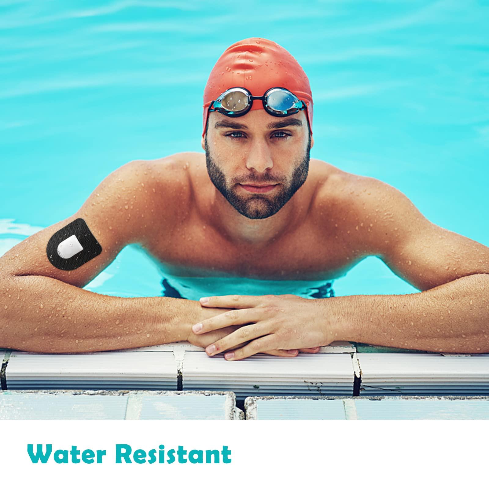 MEDMAX MEDMAX CGM Patches for Insulet Omnipod (25-Pack), Sweat-Resistant Waterproof Breathable Skin-Friendly Latex Free Adhesive Patches, Durable Pre-Cut CGM Patches (Black)