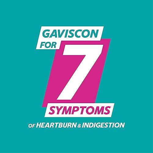 Gaviscon Gaviscon Double Action Sachets, Mint, 24 X 10ml, Heartburn Relief, Acid Reflux, Indigestion Liquid Gerd, Gastro Resistant, Gets To Work Instantly, Lasts 2X Longer, Antacids, Digestion and Nausea