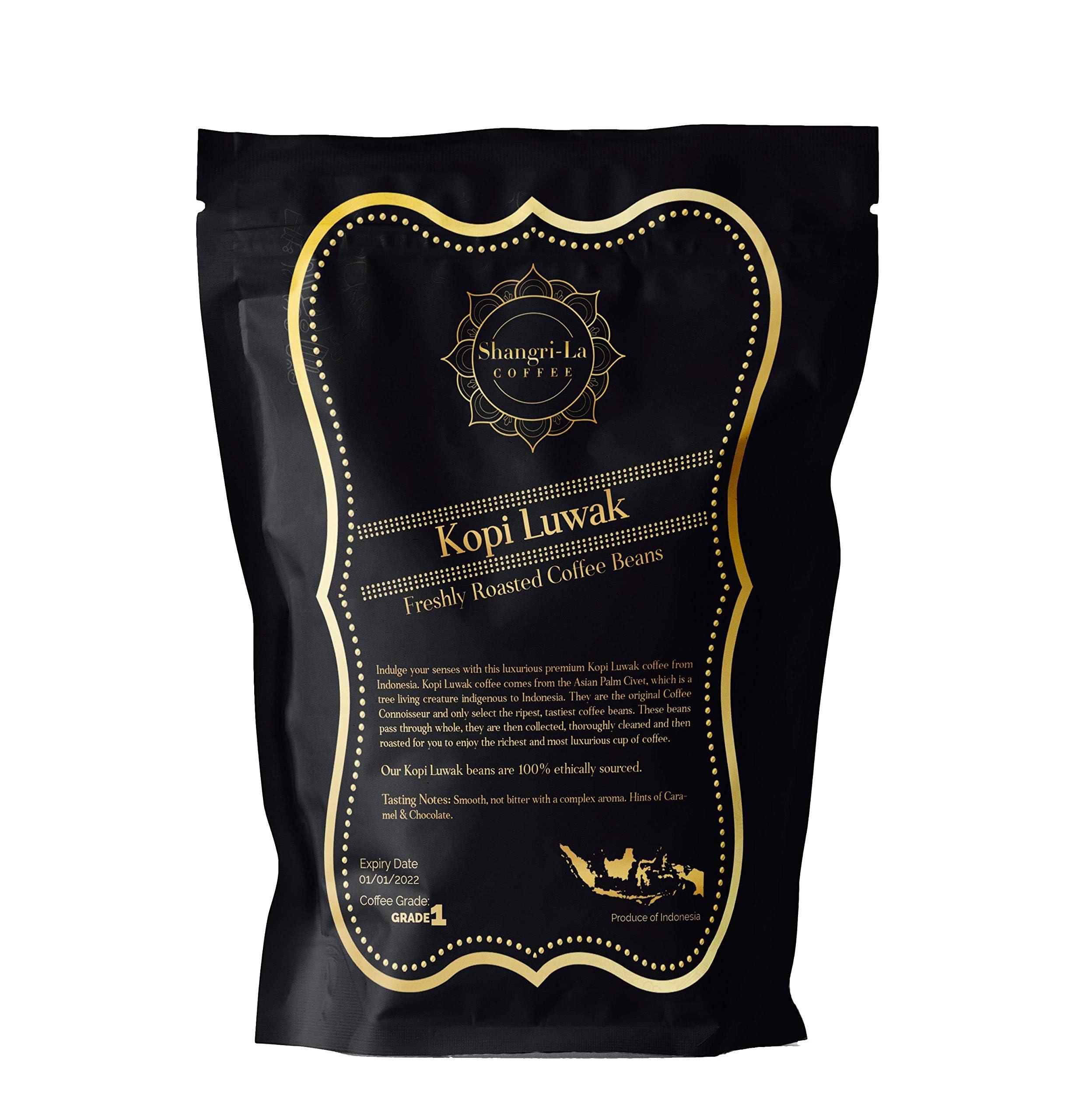 Shangri-La Coffee Shangri-La Coffee - Wild Kopi Luwak Coffee Whole Beans - Sustainably Sourced (from Indonesia) - 5 Kilograms
