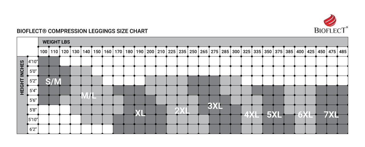 Bioflect Bioflect Compression Leggings with Bio Ceramic Micro-Massage Knit- for Support and Comfort - Sand 4XL