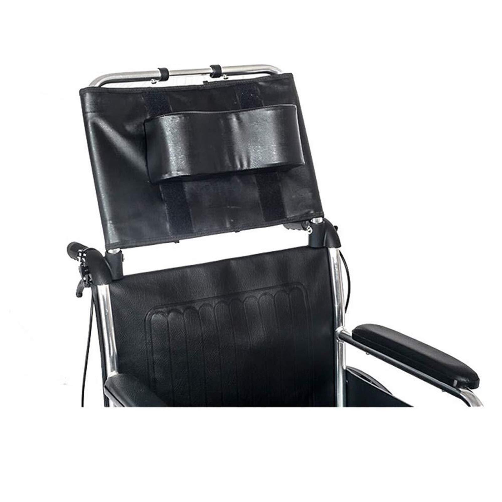 Auoeer Wheelchair Neck Support Headrest Padding, Head Neck Rest Cushion Back Extension Headrest Pillow for Adults Travel Wheelchair Accessories (15-20" Universal - Black)