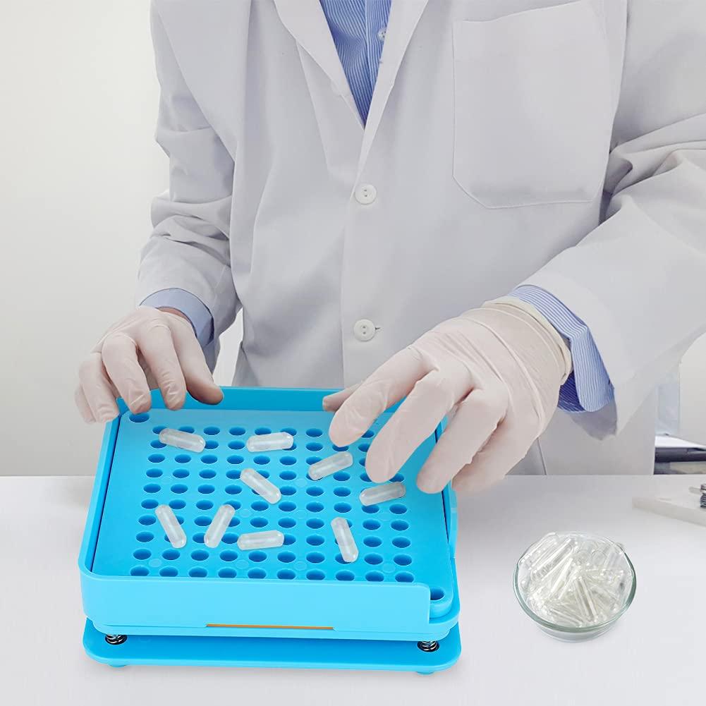 Cocoarm Capsule Filling Machine Filling Machine 100 Holes for Size 0#, Using with Empty Gelatin or Vegetarian Capsules