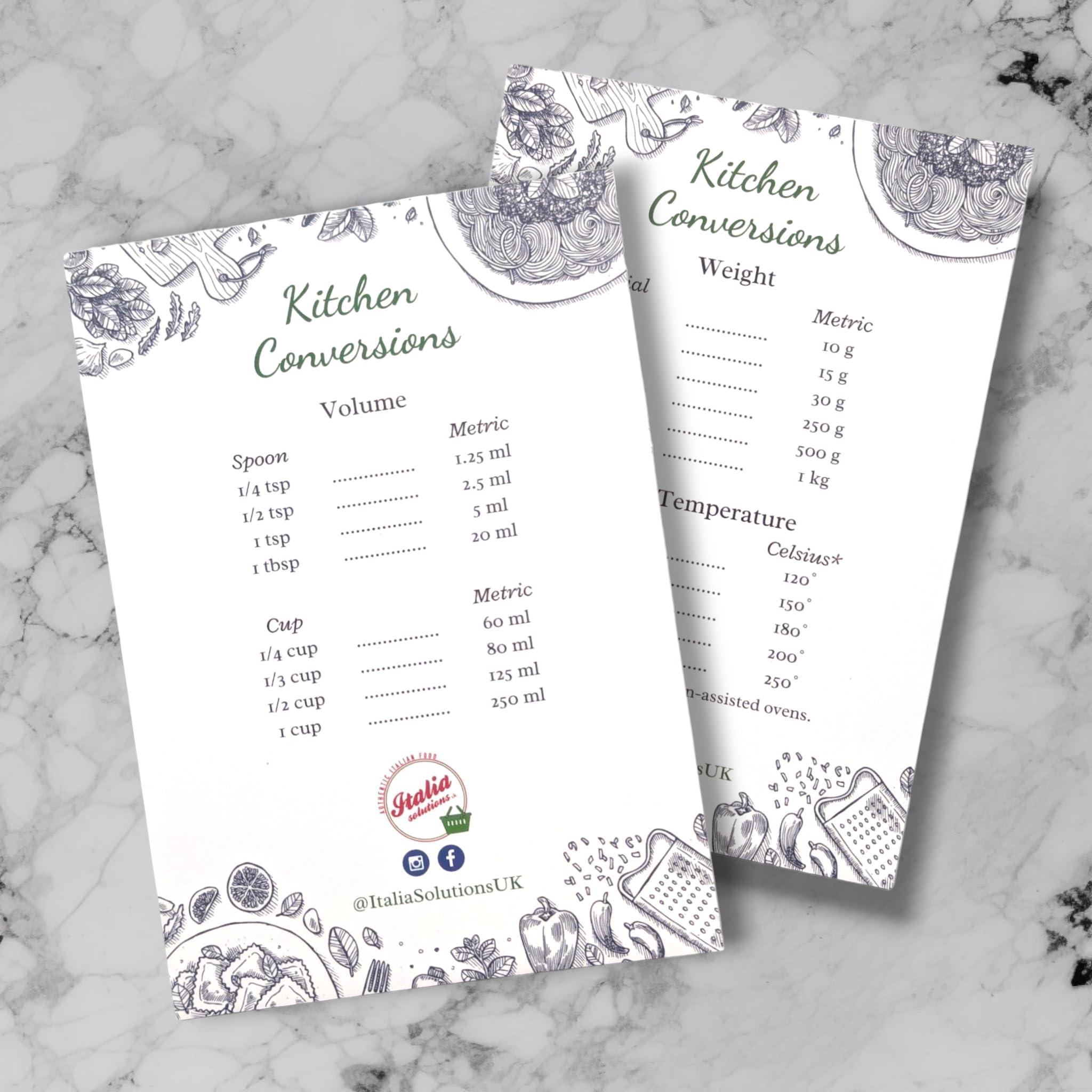 Italia Solutions UK Rummo Gluten Free Penne Rigate No.66-400g Corn & Brown Rice Pasta, Pack of 4 - with Italia Solutions UK Kitchen Conversion Card