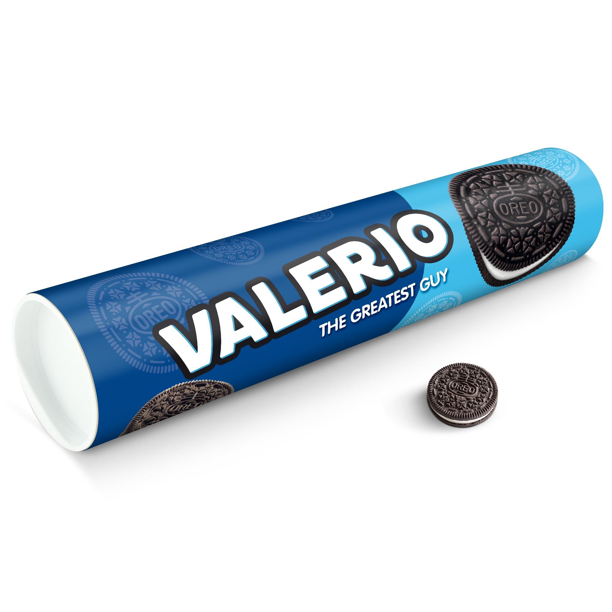 your surprise Oreo personalised XXL Gift Tube - Mega Oreo cookies Gift with name and message, 6 packets of Oreo Original (1000 Grams)
