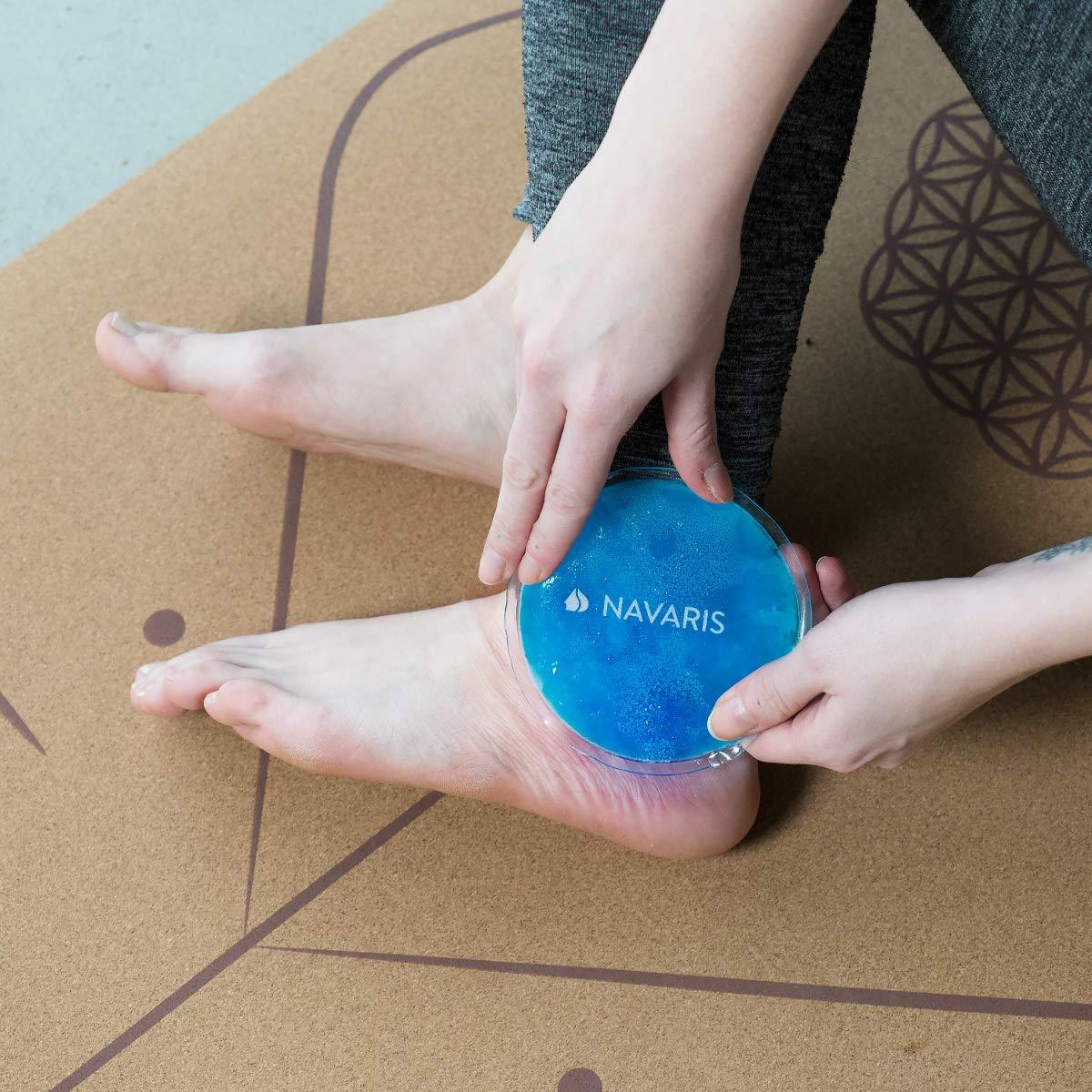 Navaris Navaris Round Gel Ice Pack Set - Set of 10 Small Reusable Gel Ice Packs for Hot/Cold Use