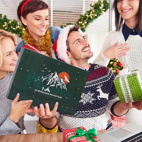 HIMS HIMS 2024 Advent Calendar, with Mens Survival Kit, Tool Christmas Calendar for Adults, Teenagers, D
