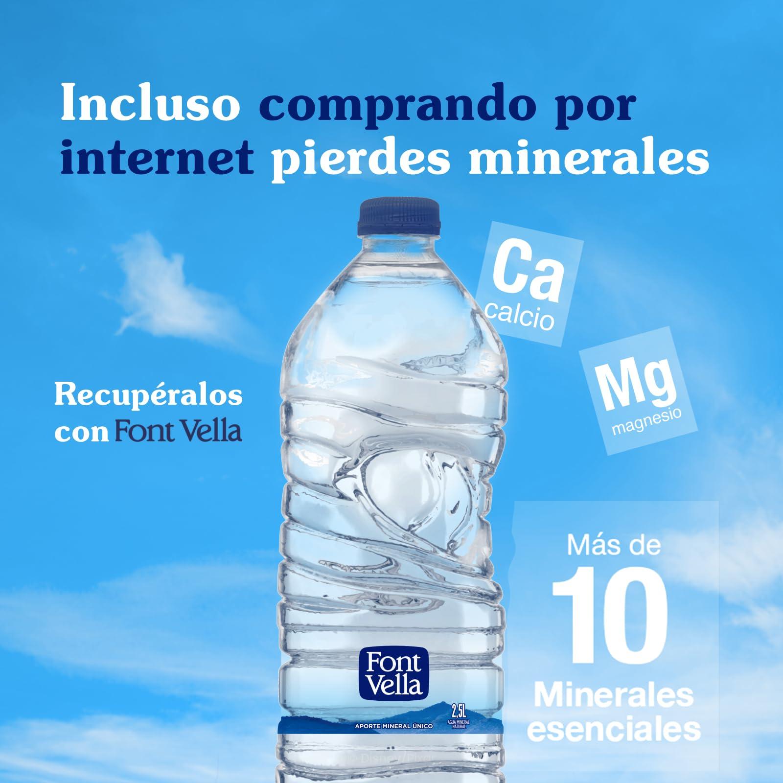 Font vella Font Vella Natural mineral water, cool size, 4 x 2.5 litres