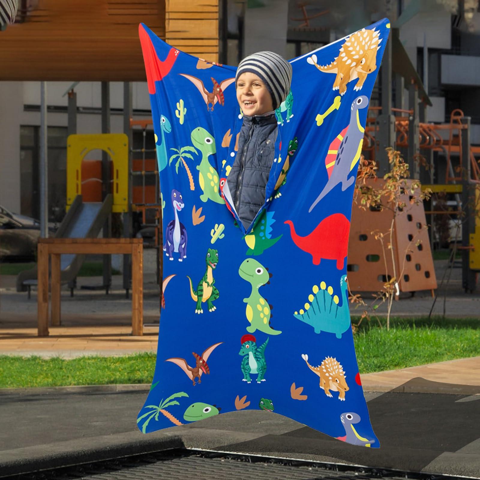 Nogsay Sensory Body Sock for Kids,Full-Body Sock Stretchy Full Body Wrap Sensory Sock for Children with Autism,Anxiety,ADHD,Hyposensitivity to Relieve Stress and Anxiety,Sensory Equipment Aids (M:120x70cm)