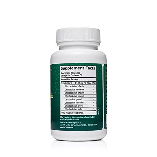 Generic Smidge Sensitive Probiotic 60 Capsules | 8-Strain Formula | Potent Probiotic Supplement | No Added Prebiotics | Gluten and Dairy Free