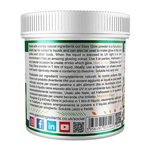 SPECIAL INGREDIENTS Special Ingredients Easy Glow 100g Make Glow in The Dark Food and Drinks Suitable for Vegans, Non-GMO - Recyclable Container