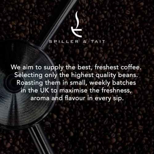 Spiller & Tait Spiller & Tait Signature Blend - Ground Coffee 500g Bag – Multi Award Winning - Roasted in Small Batches in the UK – Suitable for Filter/Aeropress/Cafetiere