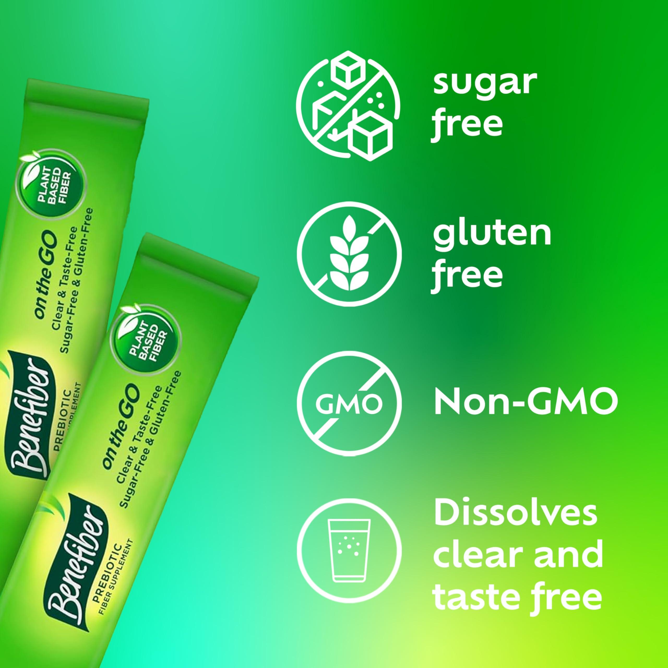 Benefiber Benefiber 302805 Fiber Supplement Powder Stick Packs for Digestive Health, 28 Sticks, 3.92 Ounces