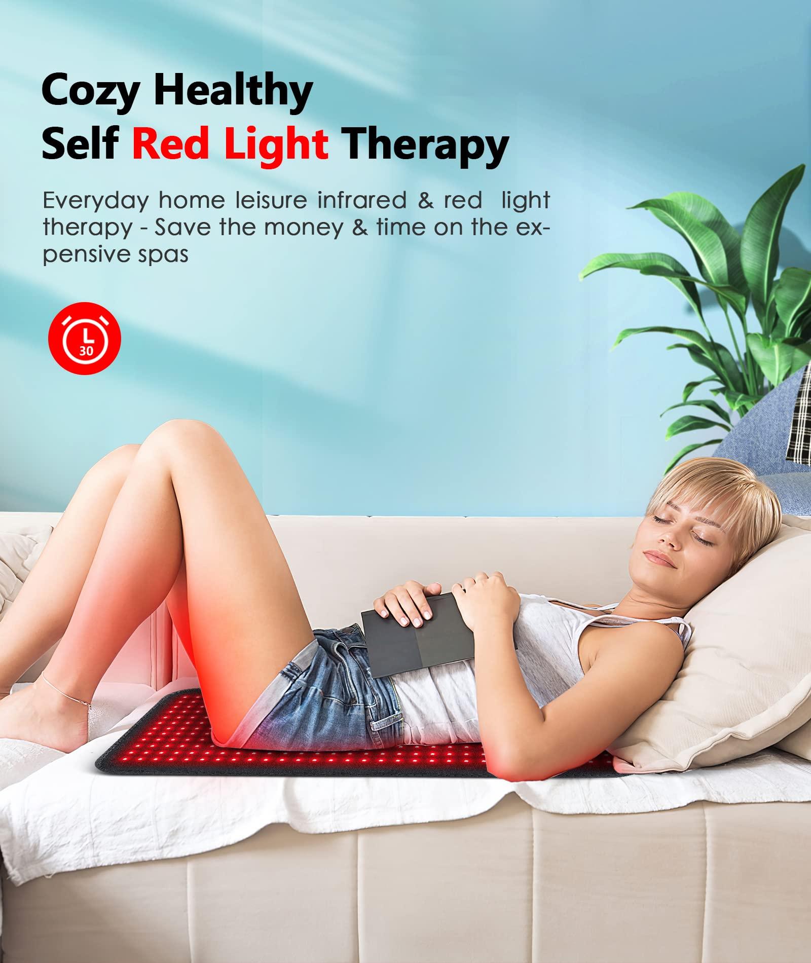 Astarexin Astarexin Red Light Therapy Pad for Body, 180W LED Red & Infrared Light Device Mat with 660nm & 850nm Wavelengths for Waist Back Shoulder Muscle Pain Relief