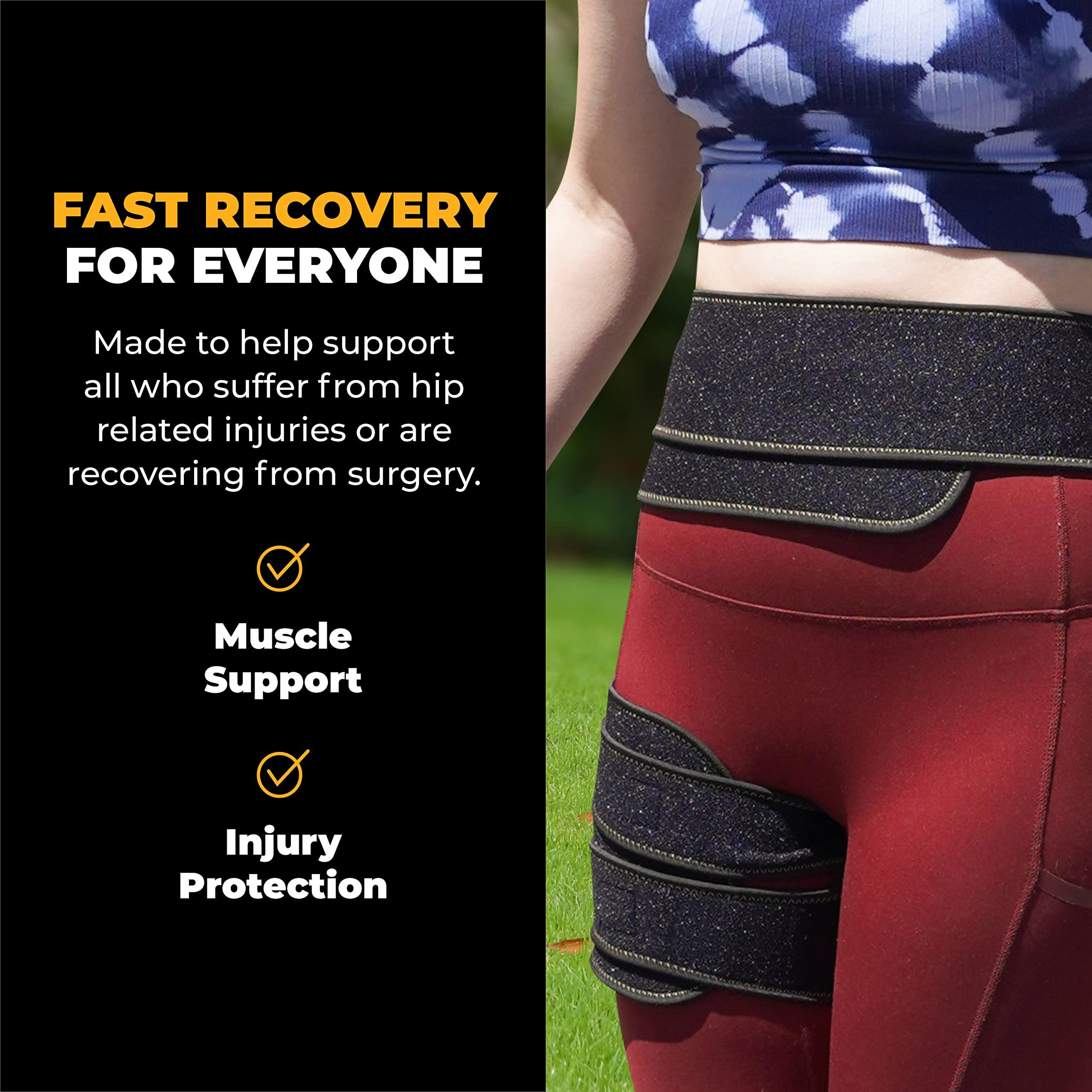 CopperJoint CopperJoint Copper Hip Brace For Sciatica Pain Relief - Hip Pain Relief, Sciatic Nerve Brace & Sciatica Hip Brace Ideal As Hip Flexor Compression Wrap, Hamstring Compression Wrap, Hip Compression Wrap