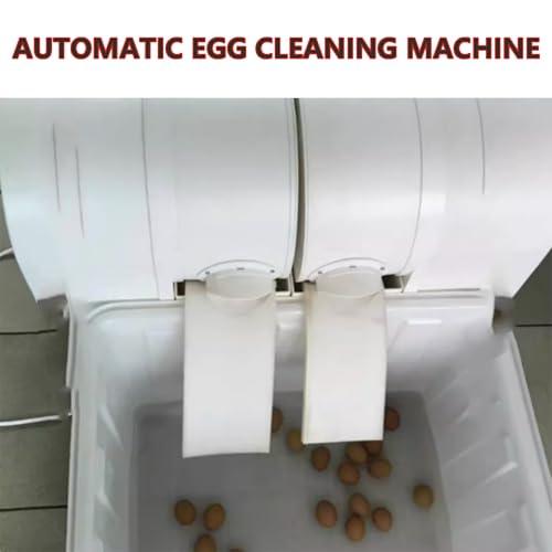forplubossmmp Auto Household Egg Cleaner Wash Machine | Brush Roller Egg Washing Machine | Egg Brushing Machine for Commercial 2300 Eggs/hour | For Cleaning Chicken Duck Goose Eggs 180W