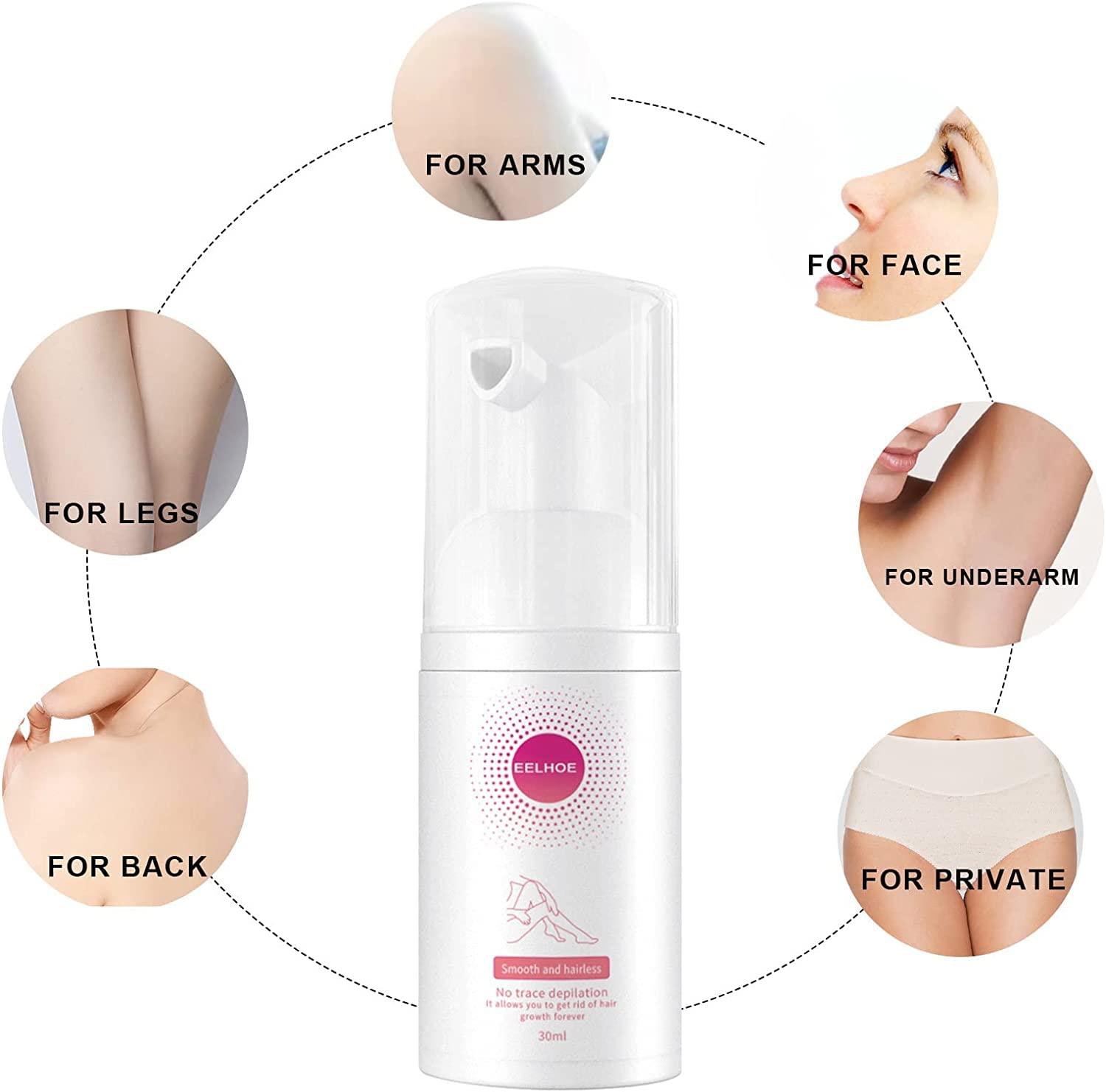 SUNDEER SUNDEER Beeswax Hair Removal Mousse, 200ML Foam, Gentle & Smoothing for Unisex Sensitive Skin, Underarm, Arm, Leg, Bikini Areas