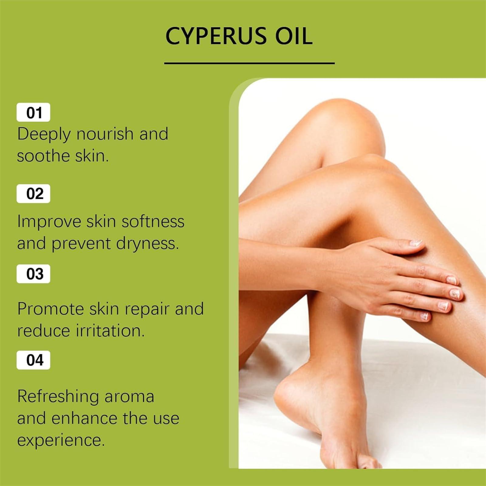 Yanobia New Cyperus Rotundus Oil for Hair Removal, Cyprus Rotundus Oil, Organic Cyperus Essential Oil for Reducing Body Hair Growth, 30 ML/1 FL.OZ (1)