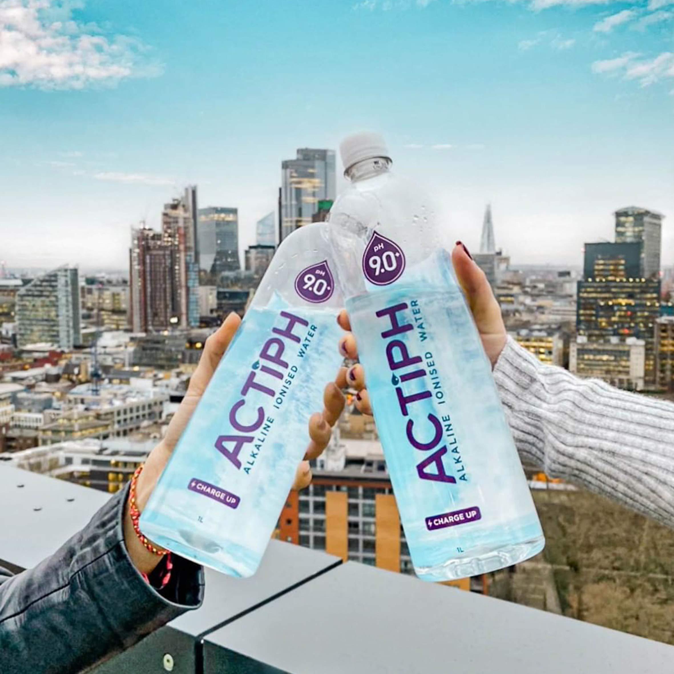 ActiPH Alkaline Ionised Spring Water pH9+ Purified with Electrolytes Clean and Smooth Taste ACTIPH Water (1L x12)