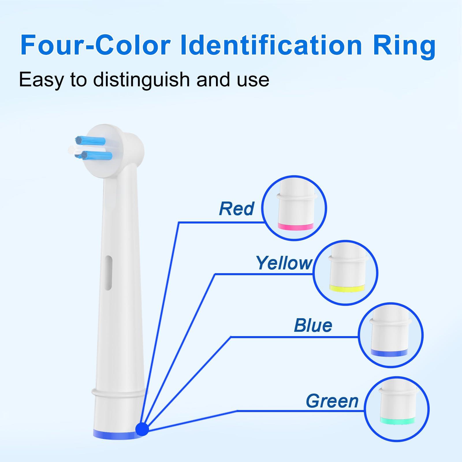 Betterchoi 8pcs Interspace Toothbrush Heads, Compatible with Braun Oral B Electric Toothbrushes for Cleaning Crevices, Bridges and Implants.
