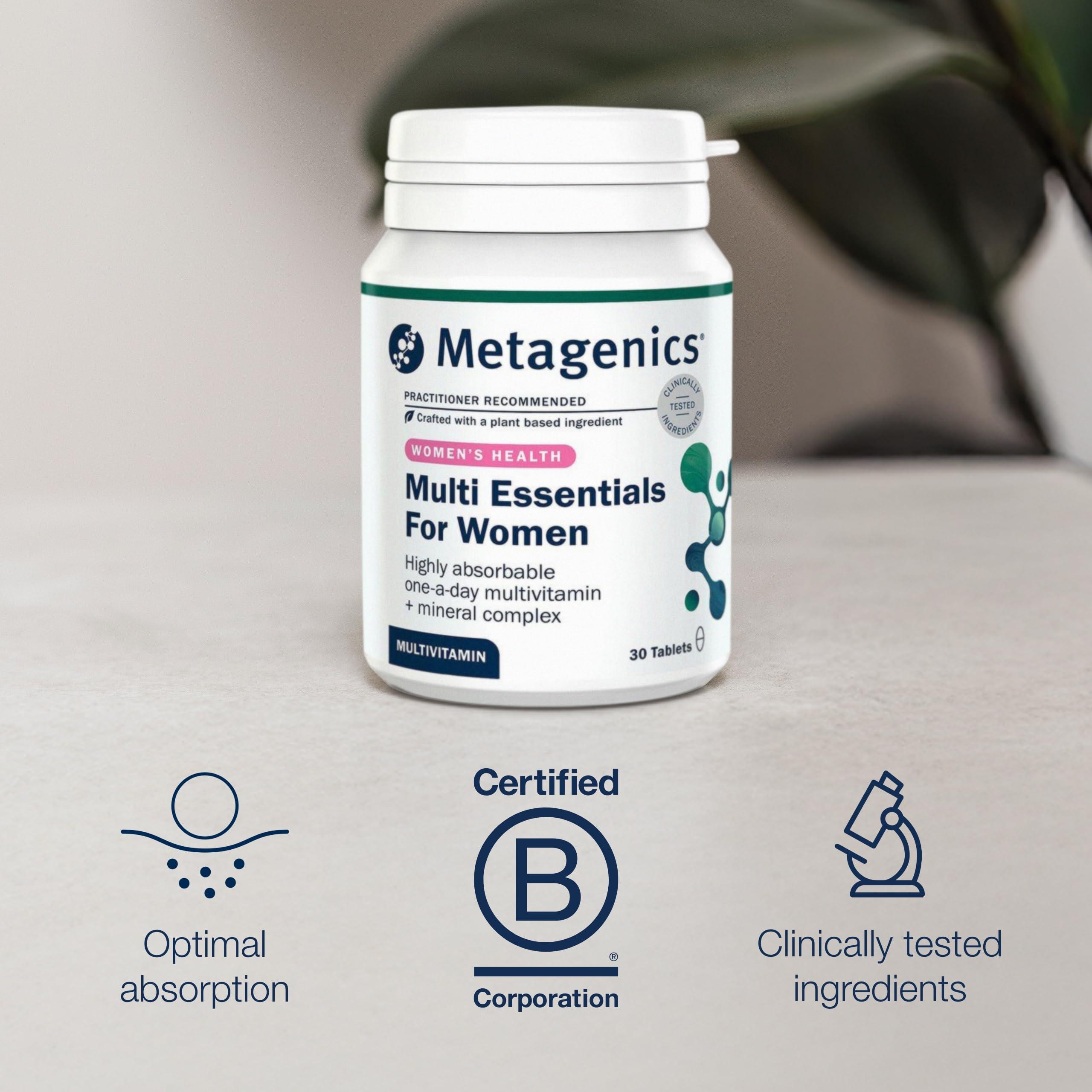Metagenics Metagenics Multi Essentials for Women Multivitamin with Iron - 29 Vitamins & Minerals for Women - Vegetarian and Vegan - 30 Tablets