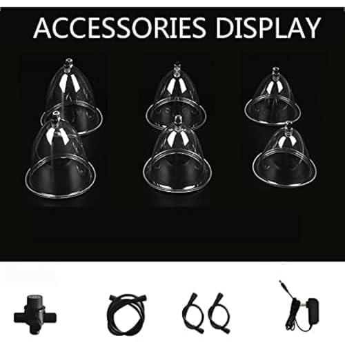 GNbow GNbow Breast Massager Cup, Electric Breast Augmentation Machine, Breast Care 360-Degree Full Package 6 Modes Adjustable, Home Breast Care Device, Chest Care Beauty Enlargement Machine