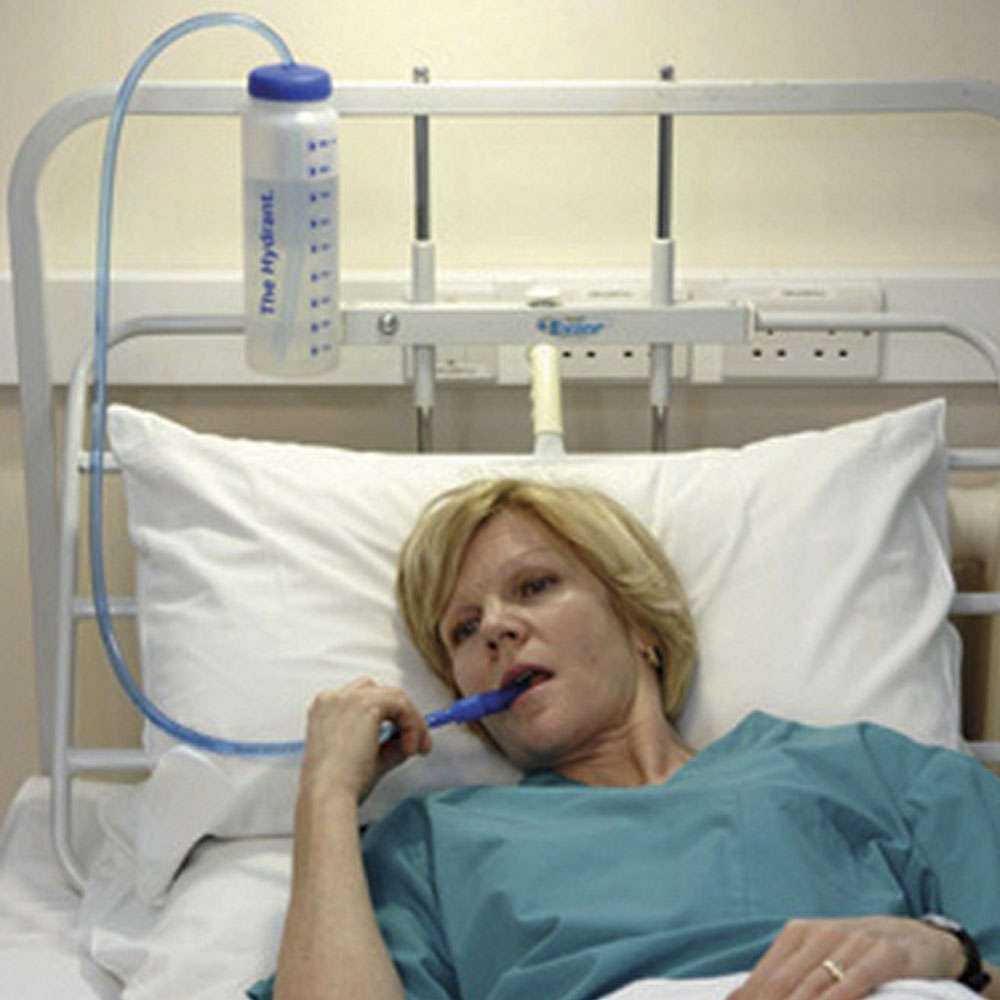 NRS Healthcare Hydrate For Health The Hydrant 1 L Drinking Bottle with Tube, Latex free (Eligible for VAT Relief in The UK)