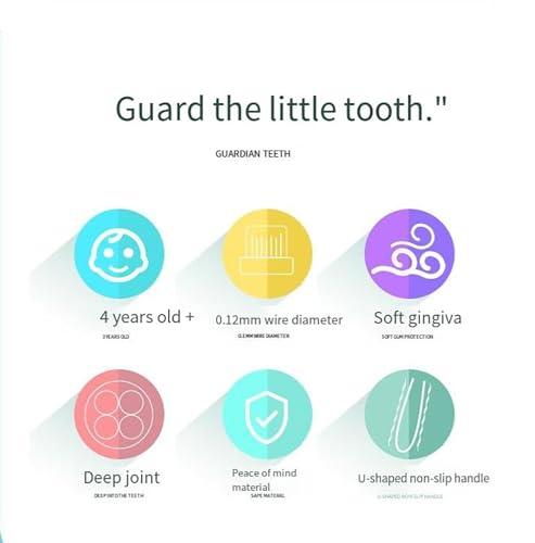 Gienslru Sensory Joy Toothbrush, 3 Sided Toothbrush, Three Sided Soft Hair Tooth Toothbrush, Soft Bristles V Shaped Toothbrush, Clean Every Tooth to Completely Cover The Toothbrush (Yellow (Child))