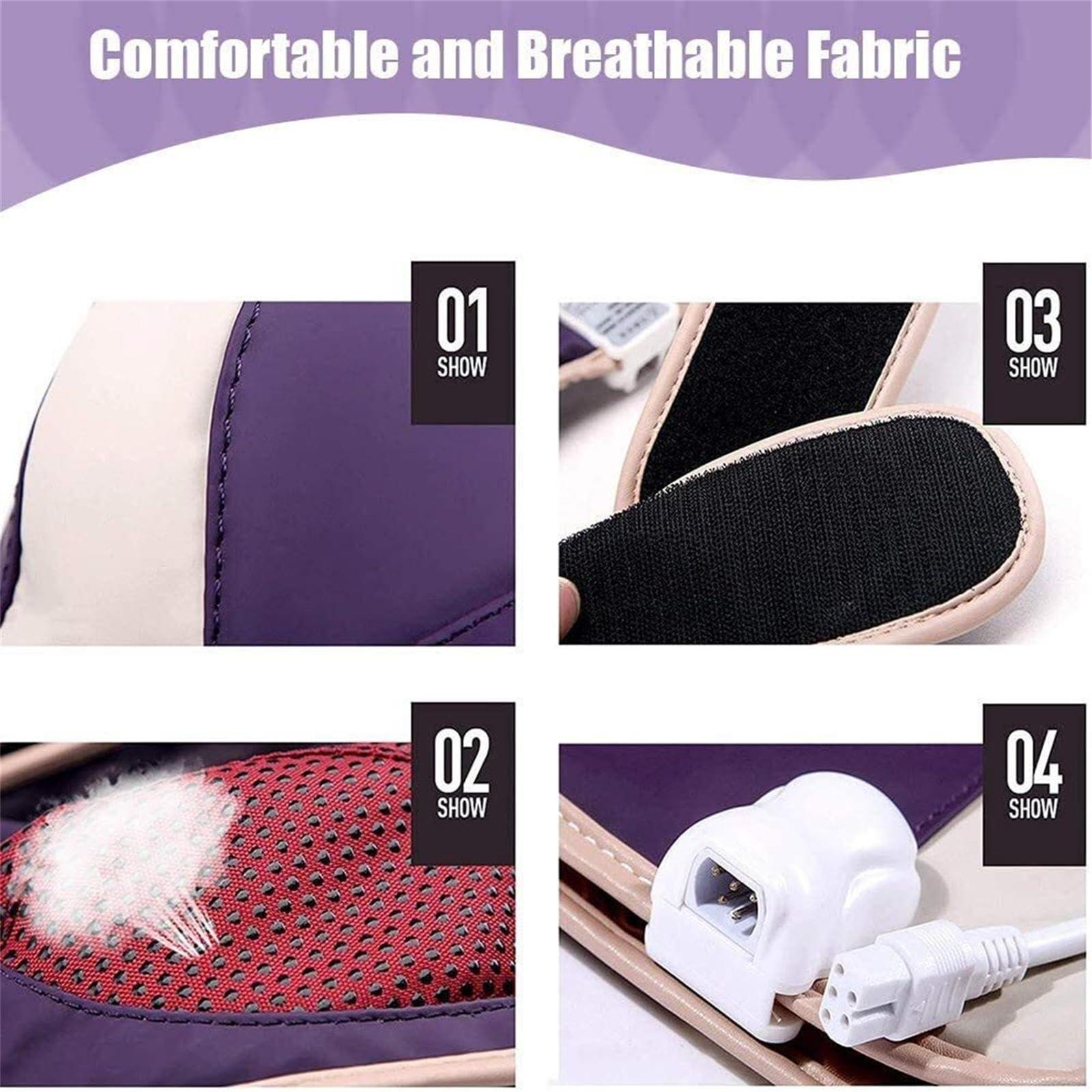 HEAXIY HEAXIY Electric Breast Enhancer Bra Machine, Professional Breast Massager, 3 Temperature Adjustments, Timer 30/50/60 Minutes, Prevent Breast Prolapse, Sagging Deformation,AB