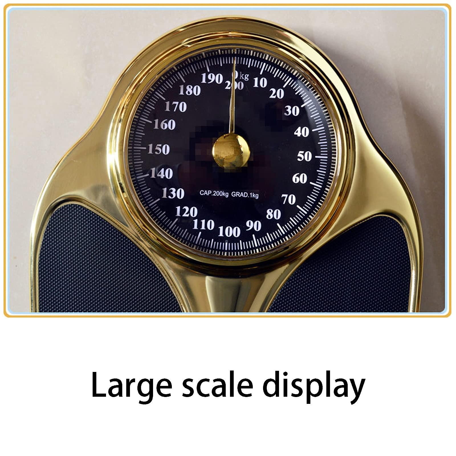 KaysaLY KaysaLY Analogue Bathroom Scales 352Ib 160Kg, Mechanical Bathroom Scales Weighing Easy To Read Analogue Dial No Buttons/Batteries