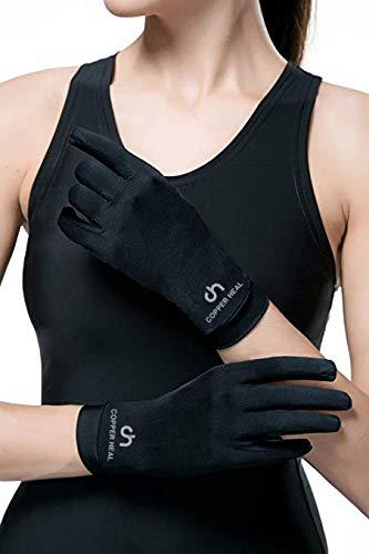 COPPER HEAL COPPER HEAL Arthritis Gloves Women & Men Pair - Highest Copper Infused Full hand Compression Gloves Hand Warmers Wrist Supports Rheumatoid Arthritis Pain Relief carpal tunnel wrist splint glove golf