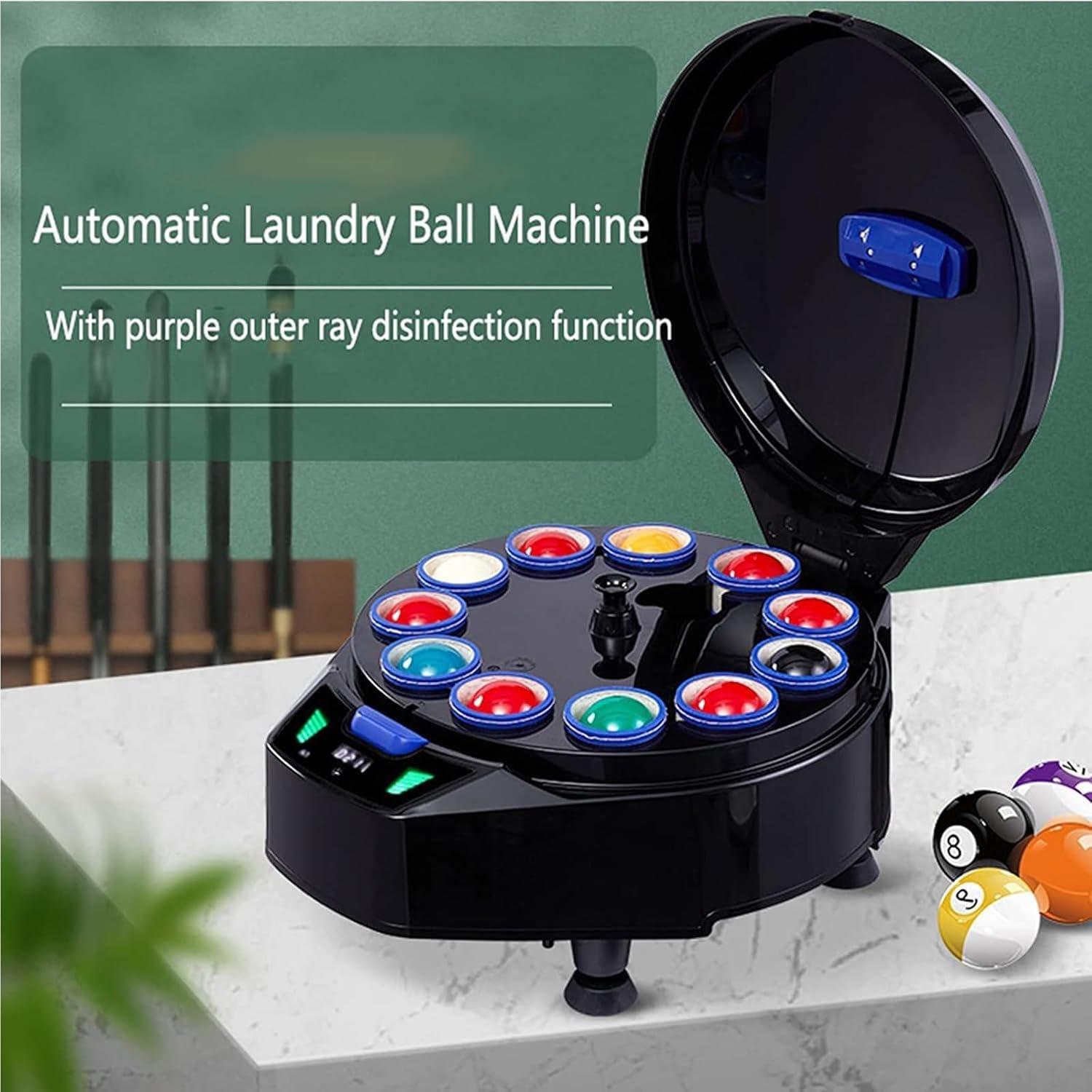 WESLNN WESLNN Billiard Ball Polishing Cleaning Machine, Electronic Ball Clean Machine, 16 Balls Snooker Clean Washing Automatic Pool Ball Cleaner for Chess and Card Entertainment.