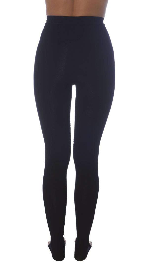 CzSalus CzSalus K1 Long Flat Weft Shorts, Slimming Compression Leggings, 18-21 mmHg Lipedema-Lymphedema , Black, XS