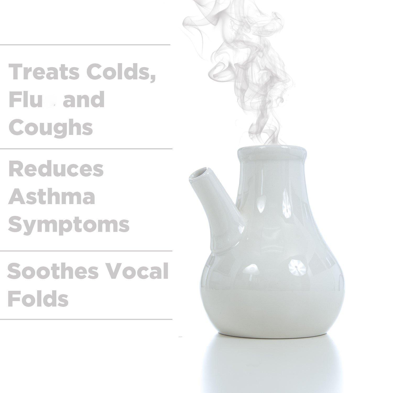 AvonGreen Wellness DR NELSONs Steam Inhaler 500ML,AvonGreen Wellness Soother for Vocal Cords, Headaches Relief and a Nasal, Sinus Decongestant Excellent for Treating Chest Infections and Pains, Flu, Colds and Coughs