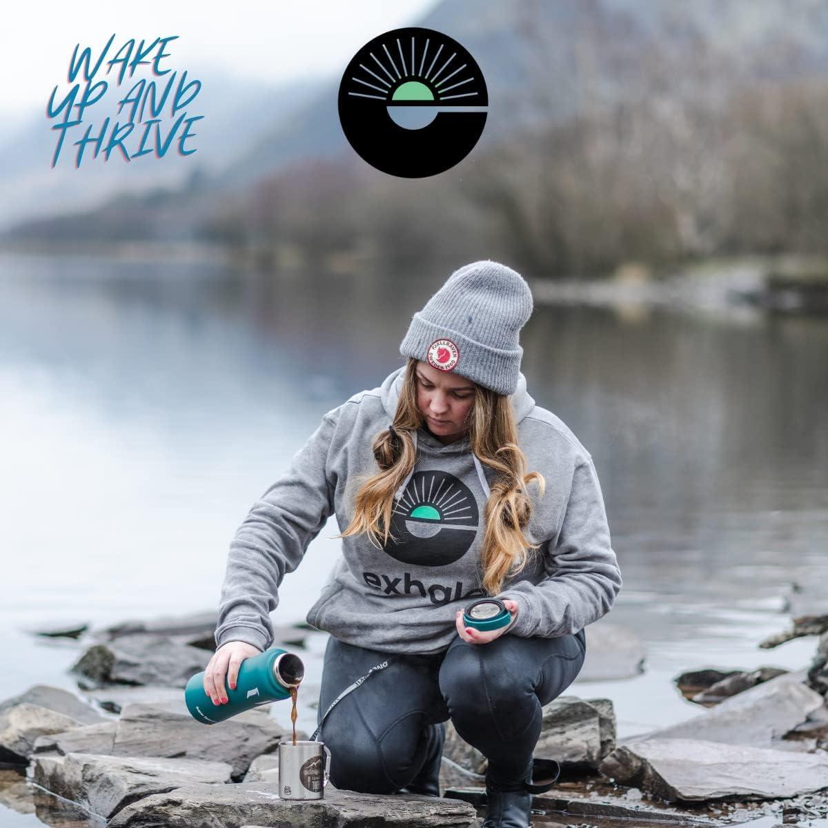 EXHALE EXHALE Organic Ground Coffee 225G PACK - Mycotoxin Free & Suitable for Bulletproof Coffee. Single Origin and 100% Arabica Beans. For Cafetiere, Filter or AeroPress - Dark Roast