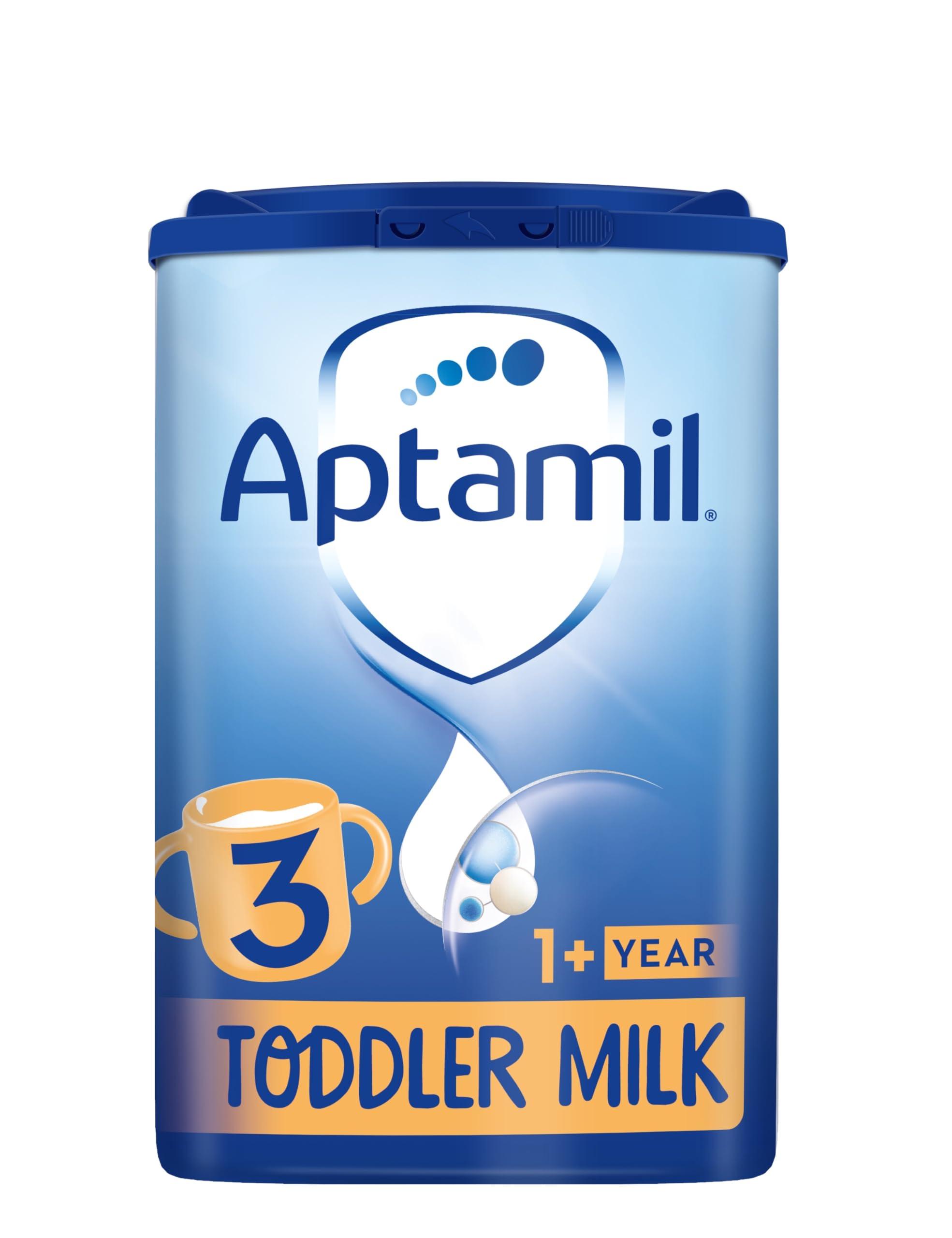 Aptamil Aptamil 3 Toddler Baby Milk Powder Formula, 1-2 Years, 800g (Pack of 6) - Packaging May Vary