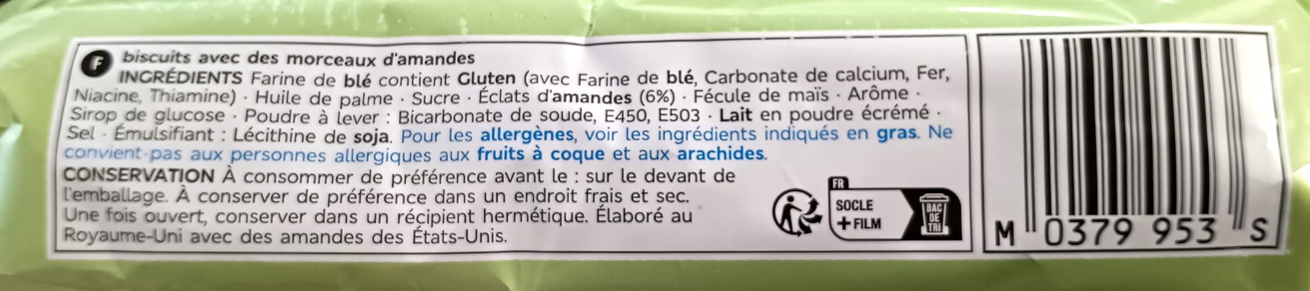 Generic M&S Almond Biscuits Light & Crisp Biscuits with Almond Pieces 200g - 3 Pack in a Premier Life Store Box