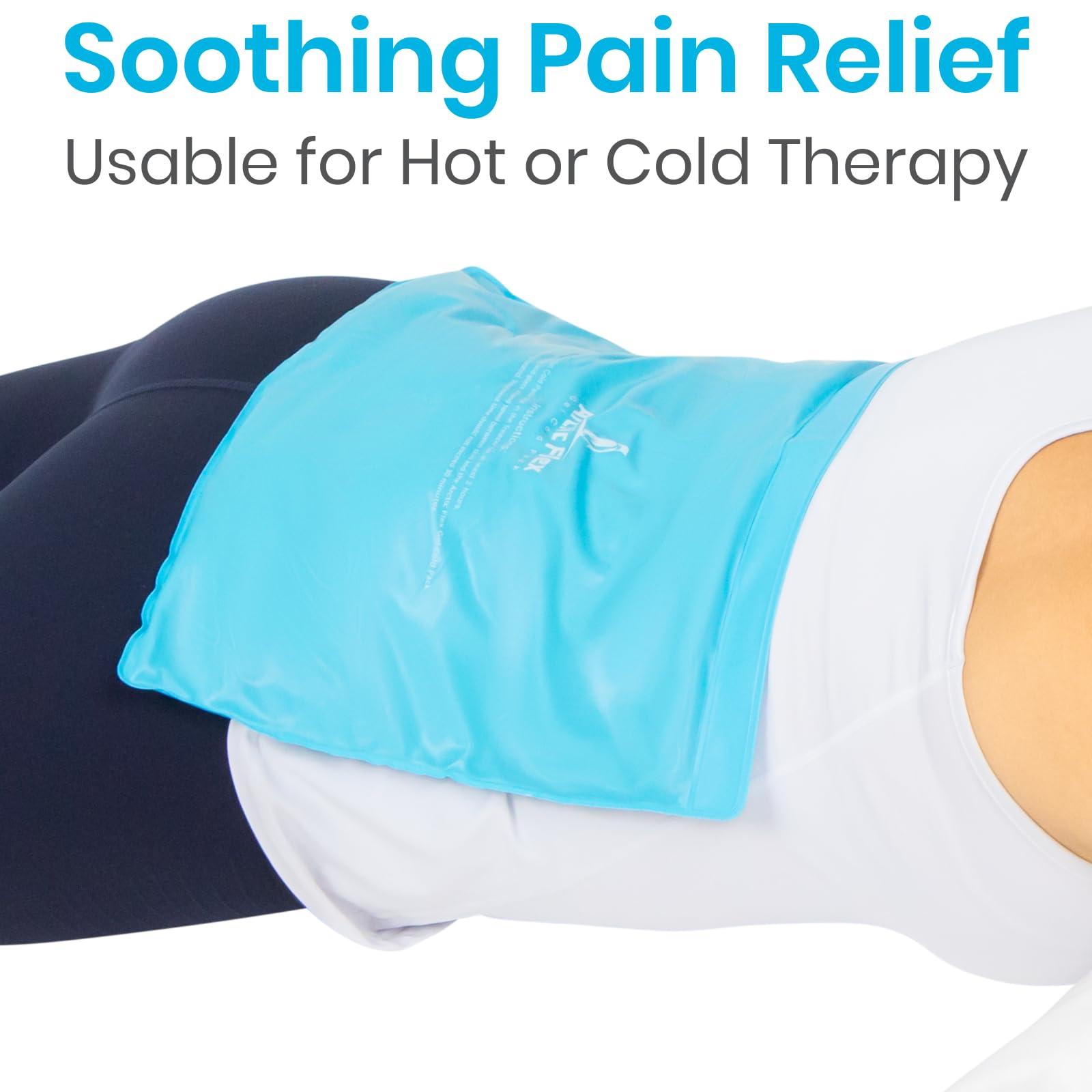 Arctic Flex Arctic Flex Reusable Gel Ice Pack - Cold Therapy Ice Bag - Medical Freezer Pad - Hot/Heated Compress Wrap for Knee, Shoulder, Back and Ankle - Flexible, Soft & Instant