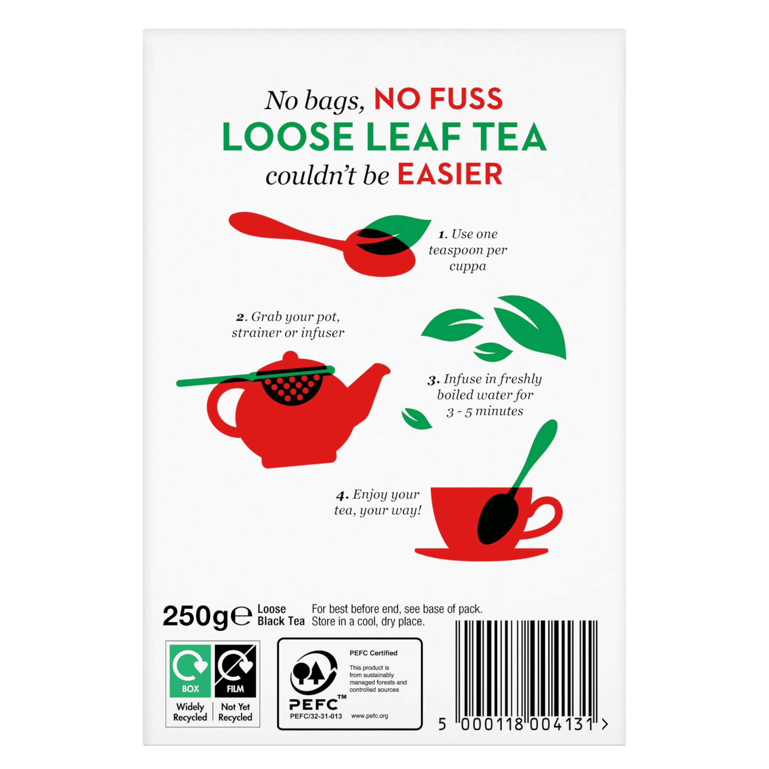 PG Tips PG Tips Loose Black Tea Leaves, Bulk Pack of 12 (Total 960 Cups of Tea)