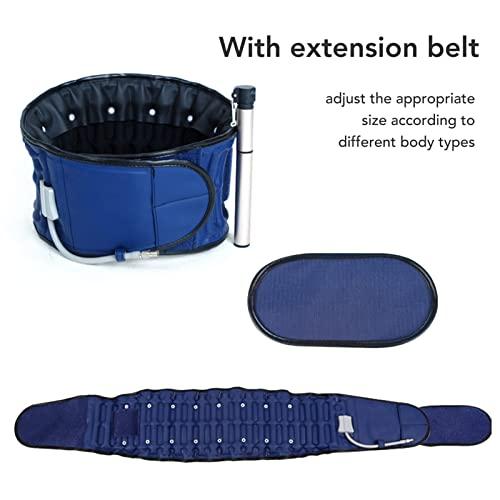 RiToEasysports Inflatable Lumbar Traction Device,Adjustable Decompression Lower Back Pain Relief Back Support Belt Lumbar Air Traction Device for Adult