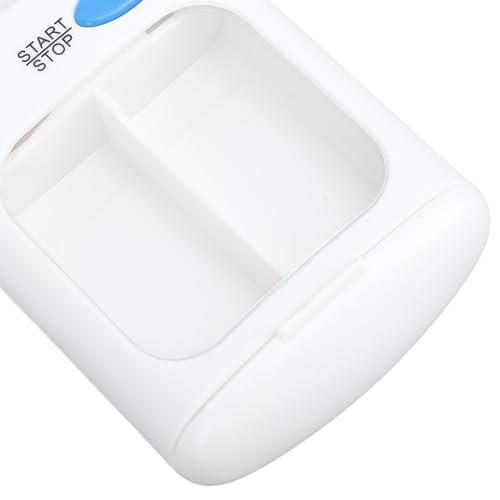 Fockety Automatic Pill Dispenser, Medication Dispenser with Alarm Sound Alerts, LCD Display Electronic Pill Dispenser, Portable Pill Reminder for Medicines, Supplements and Vitamins