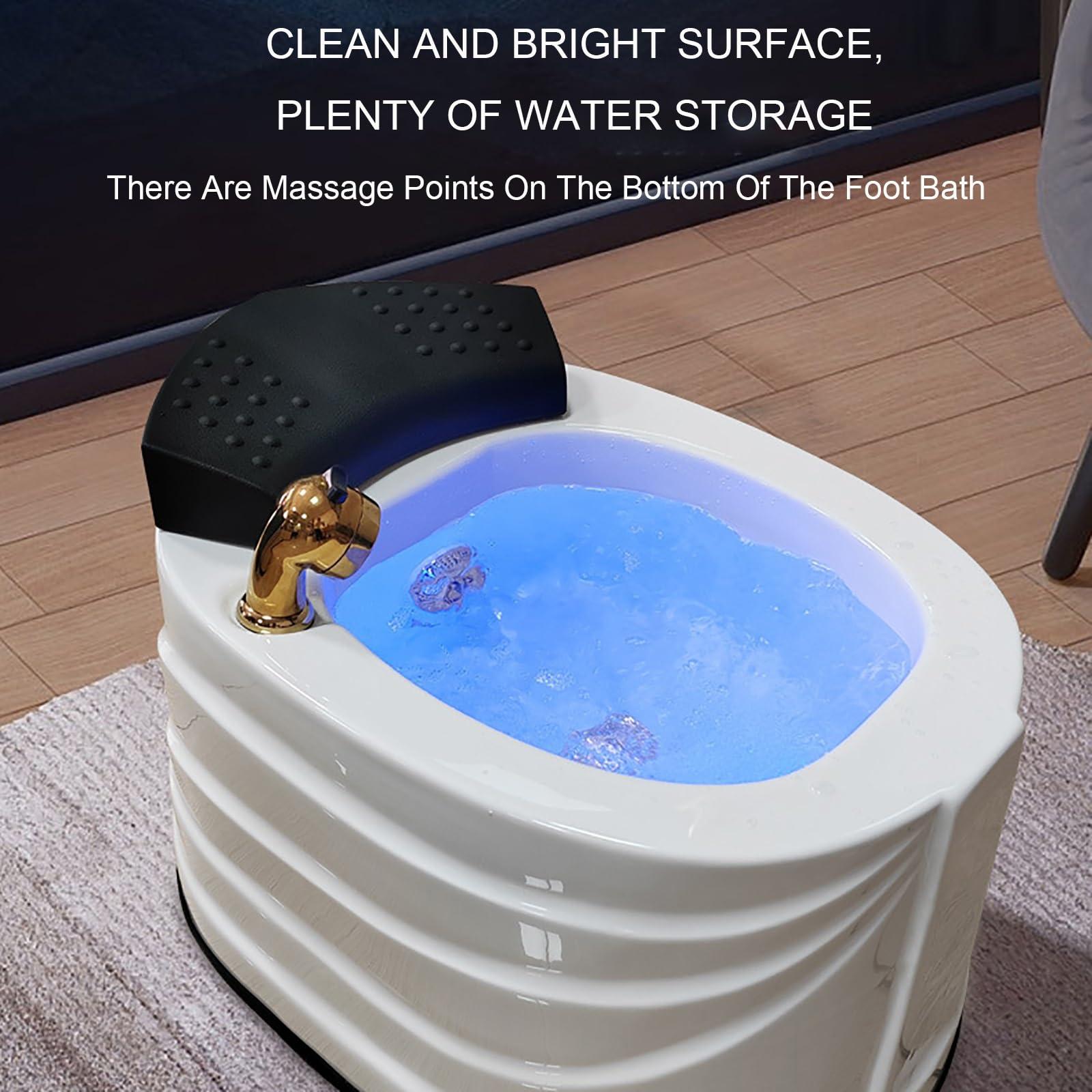 Generic Massager Foot Soaking Bath Basin Feet,Home Foot Spa,Large Foot Bath tub with Foot Scratcher,for Women and Men,Foot Soak Tub,Stress Relief for Fatigue and Tired Feet.