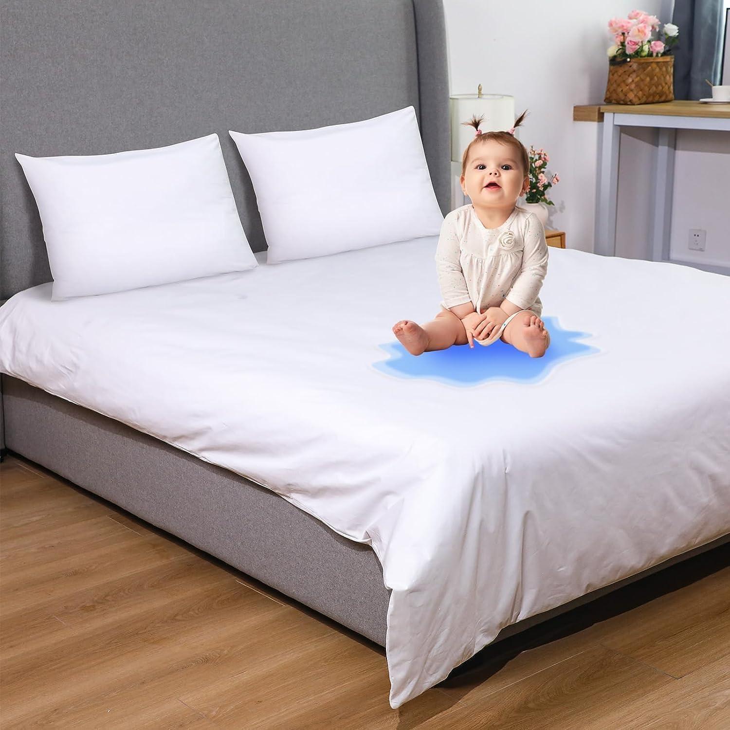 WYFKYMXX Waterproof Duvet Protector -Ultra Soft Cotton Breathable- Incontinent Prevention Duvet Quilt Protector Zippered for Elderly,Children,Pets. (Quilt cover