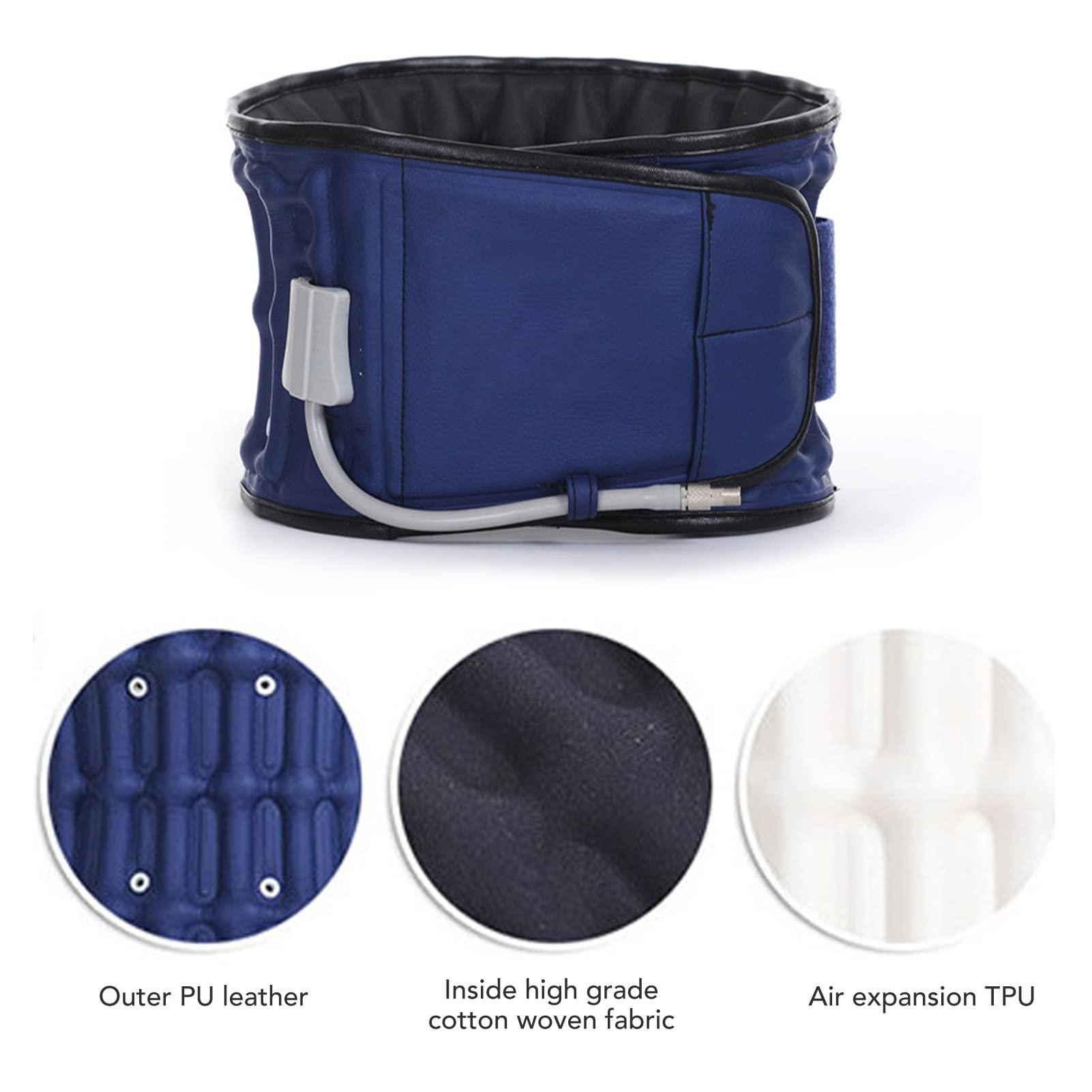 RiToEasysports Inflatable Lumbar Traction Device,Adjustable Decompression Lower Back Pain Relief Back Support Belt Lumbar Air Traction Device for Adult